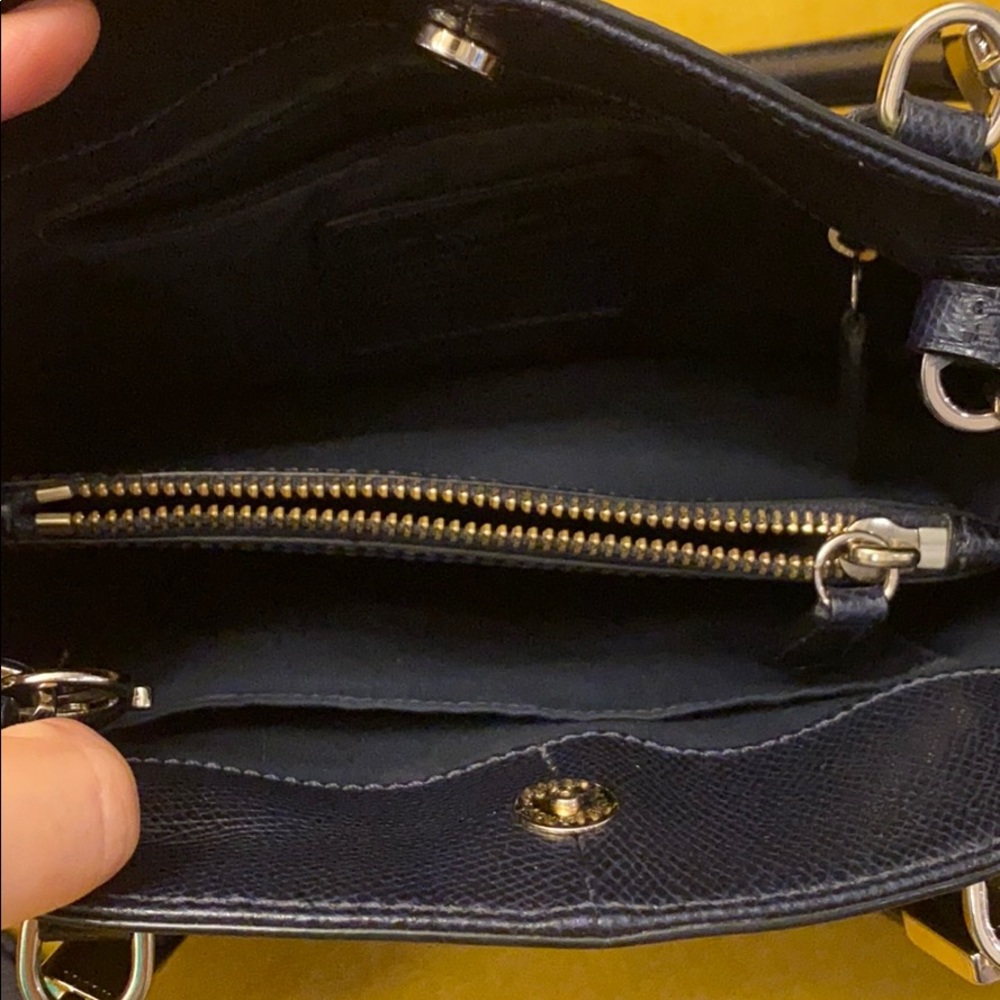Coach Navy Blue Satchel / Crossbody bag - Picture 3 of 8